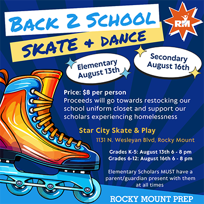 Back 2 School Skate Events Flyer