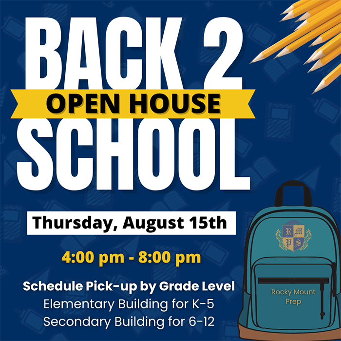 Back 2 School Open House flyer